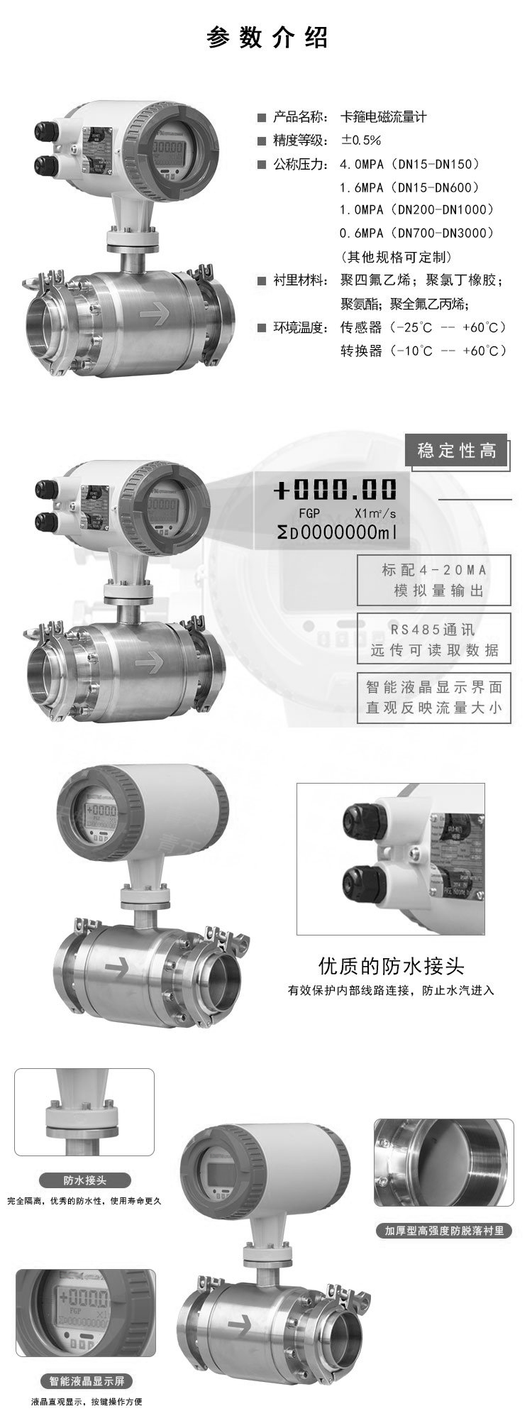 卡箍电磁流量计(图1)