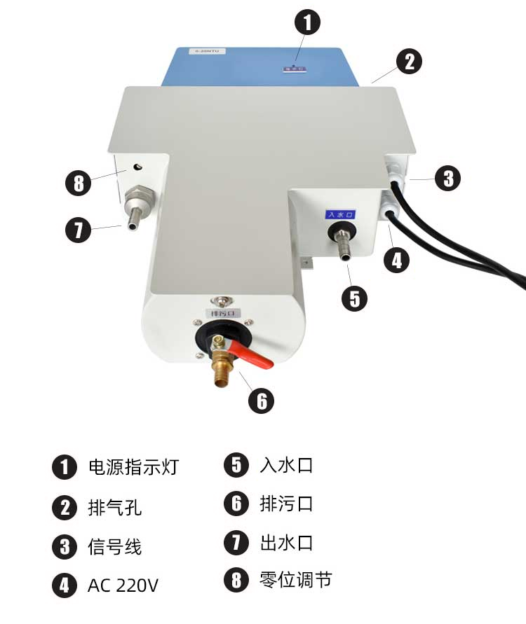 流通式悬浮物数字传感器 NS-ZS601(图1) 流通式悬浮物数字传感器 NS-ZS601(图1)